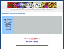 Tablet Screenshot of plantsourceintl.com